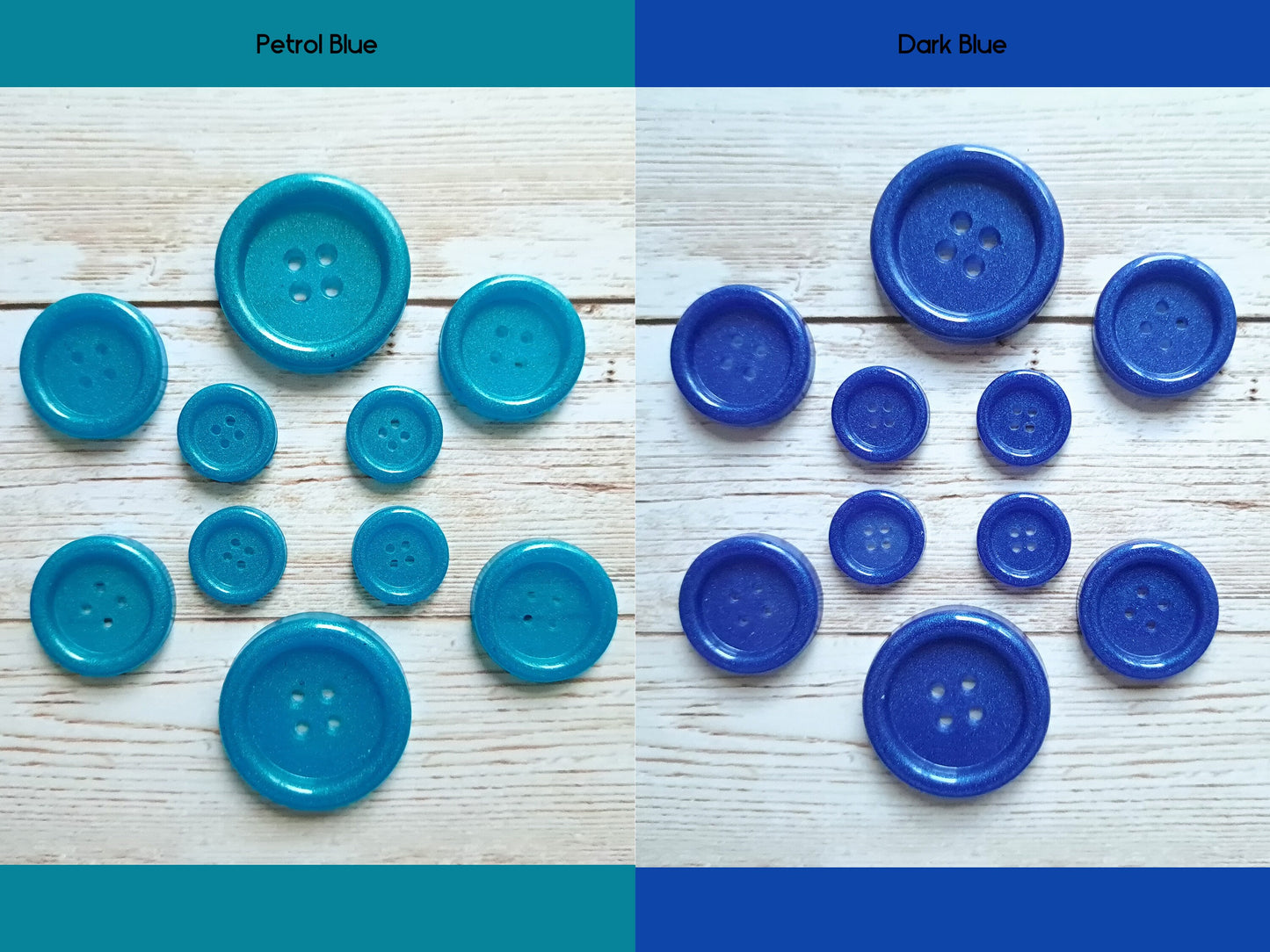 Colorful Pearlescent Resin Buttons | Handmade | Unique