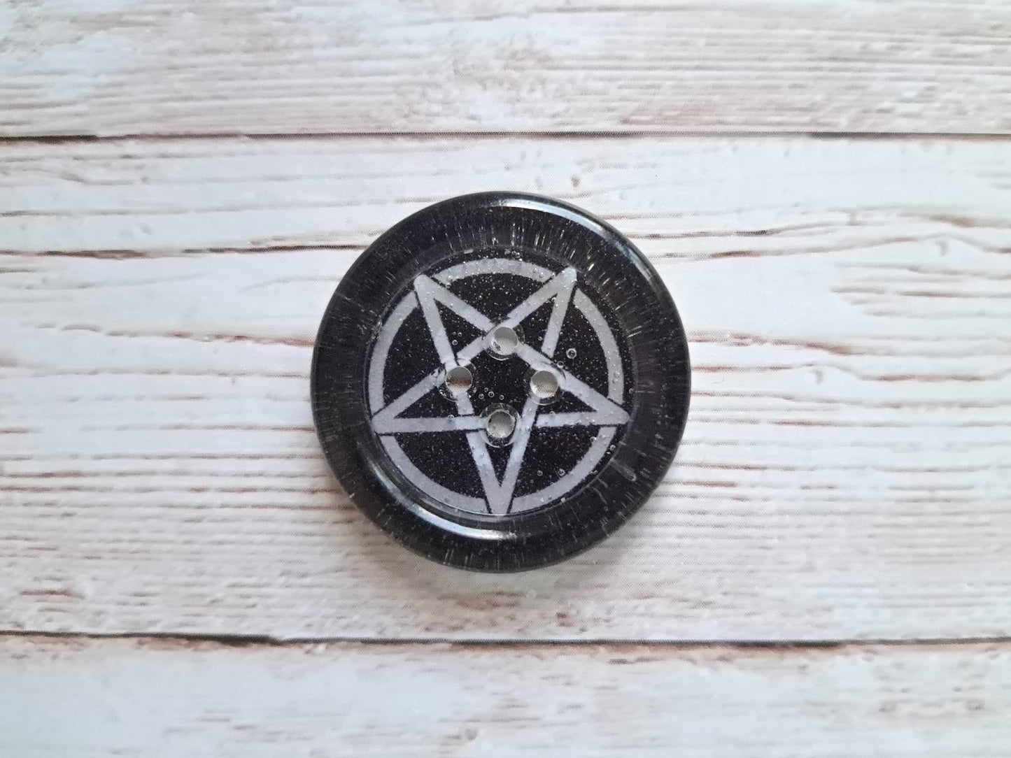 Alternative Resin Buttons | Limited Edition | Skull | Anarchy | Pentagram | Cobweb