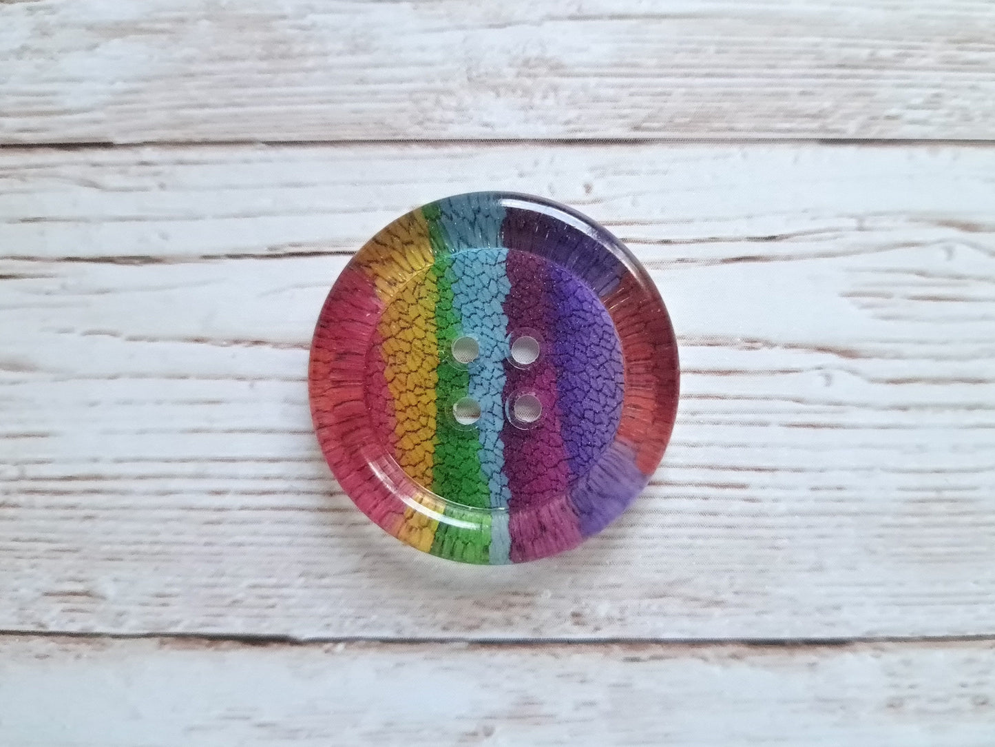 Rainbow Resin Buttons | Unique Handmade Sewing Buttons