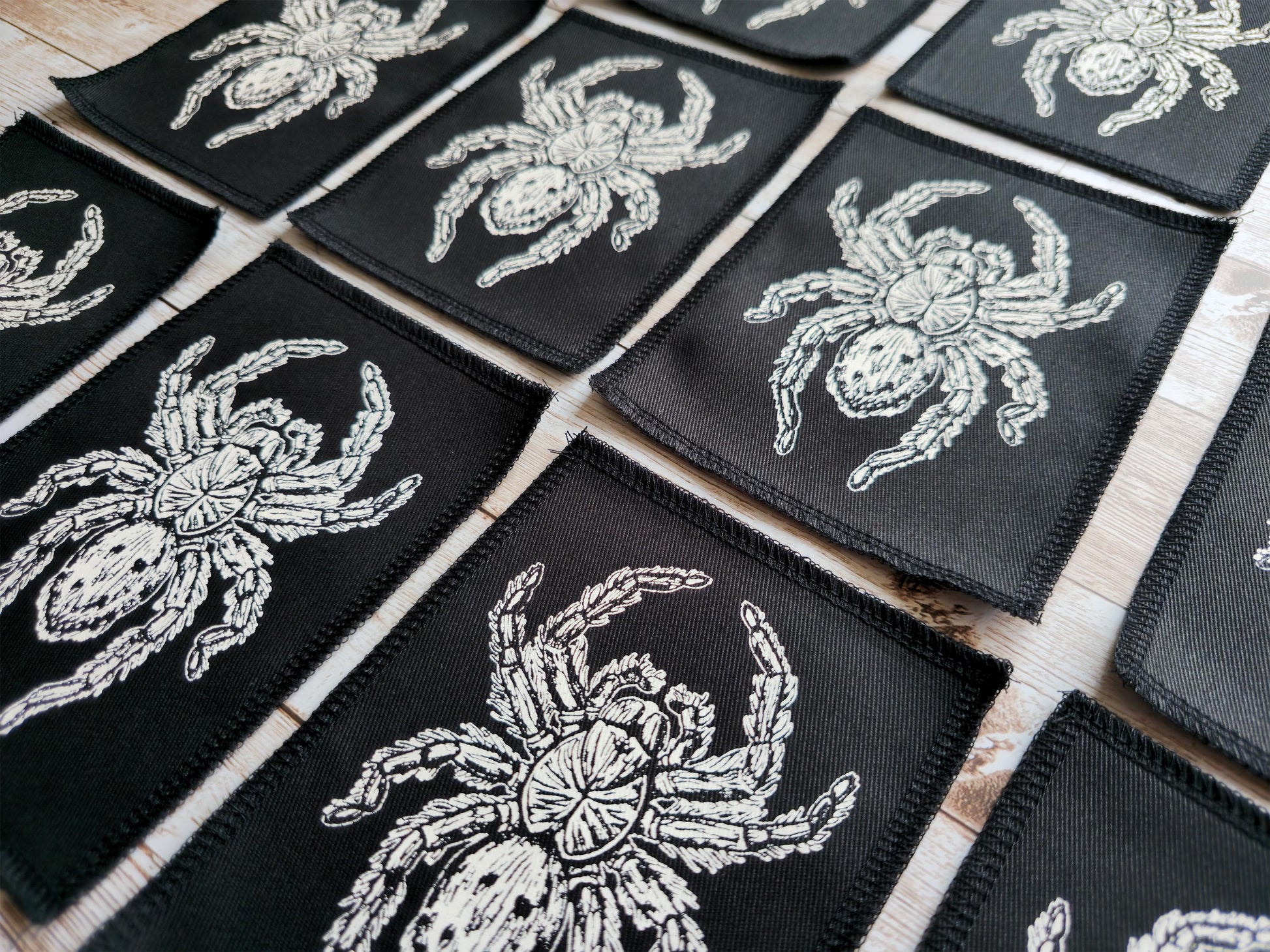 Tarantula Patch | Screen Printed Spider Patch | Handmade Sew On Patch