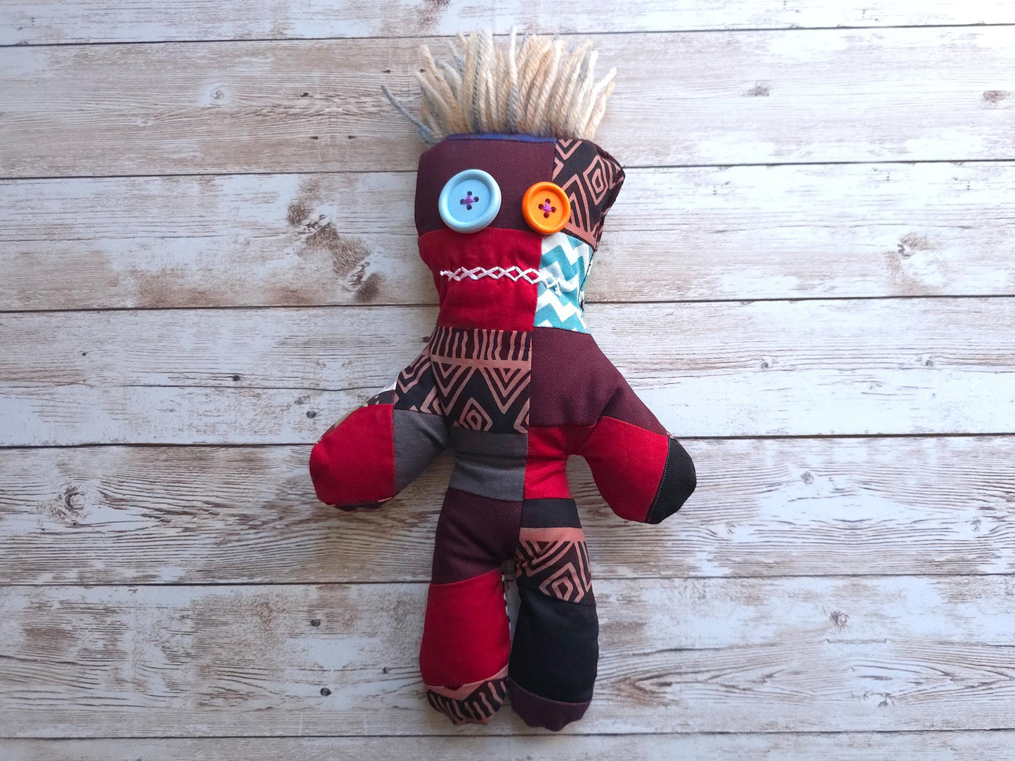 Voodoo Doll | Handmade Zerowaste Toy | Goth Toy Doll Decor