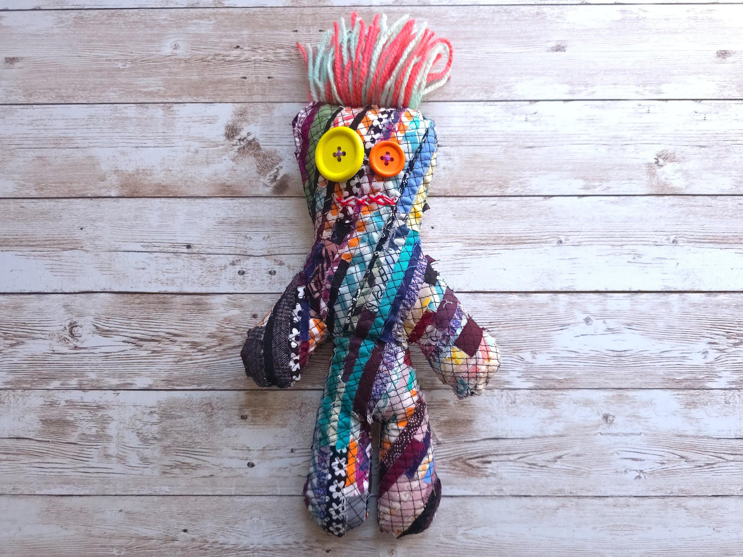 Voodoo Doll | Handmade Zerowaste Toy | Goth Toy Doll Decor