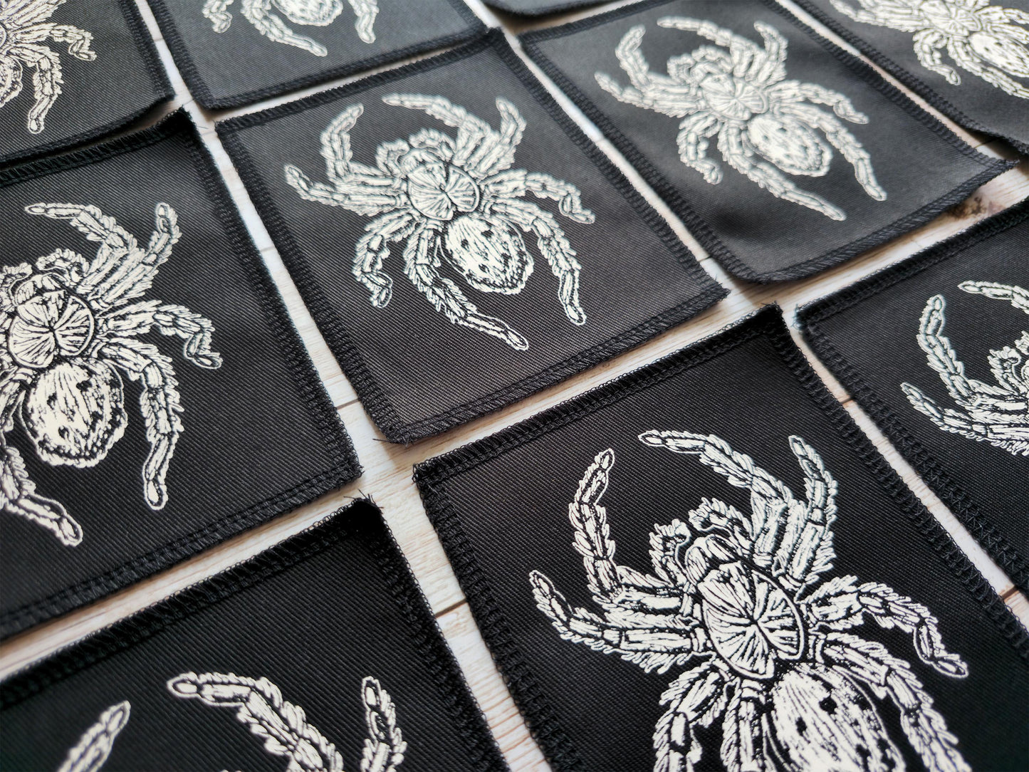 Tarantula Patch | Screen Printed Spider Patch | Handmade Sew On Patch