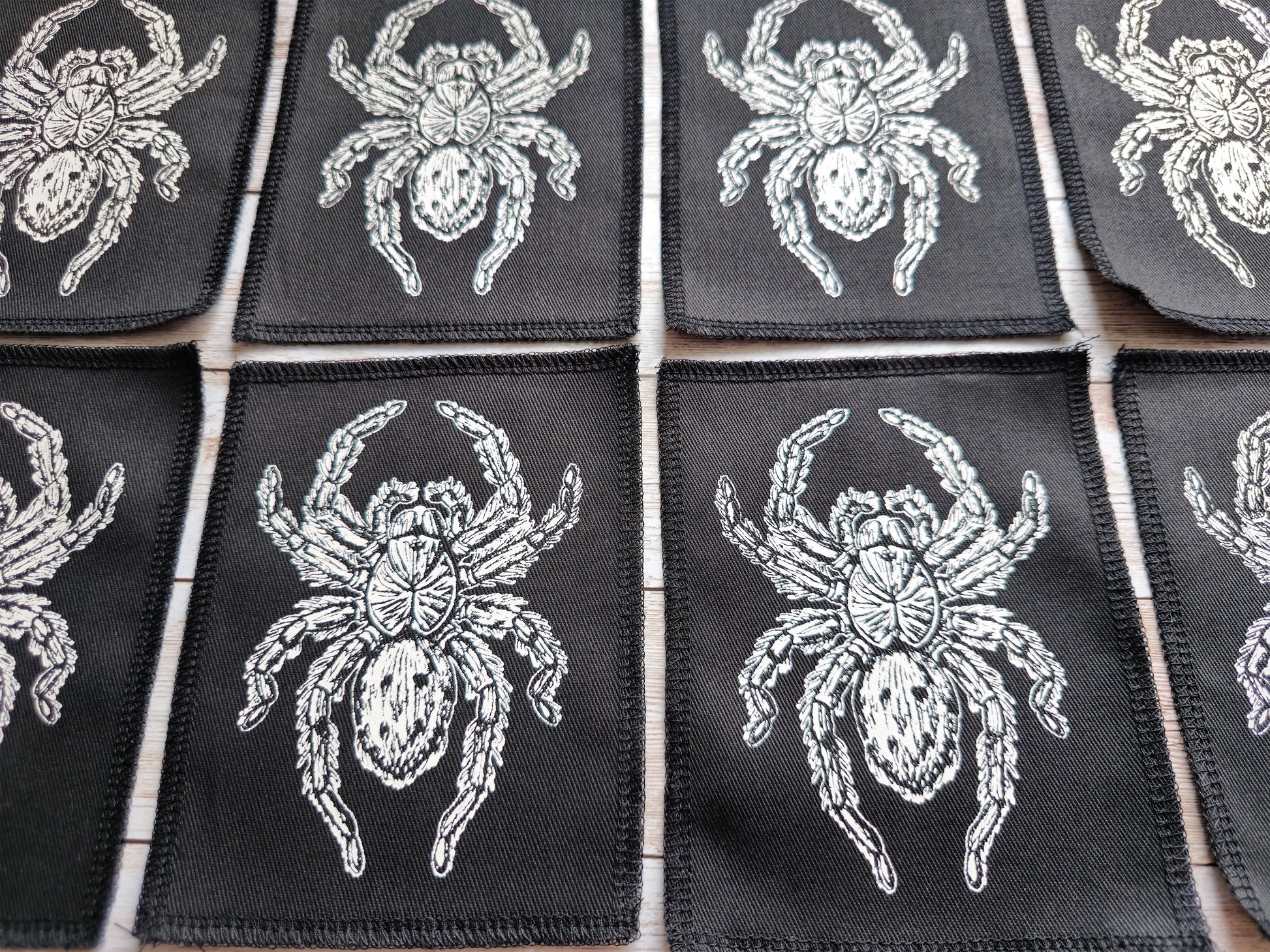 Tarantula Patch | Screen Printed Spider Patch | Handmade Sew On Patch