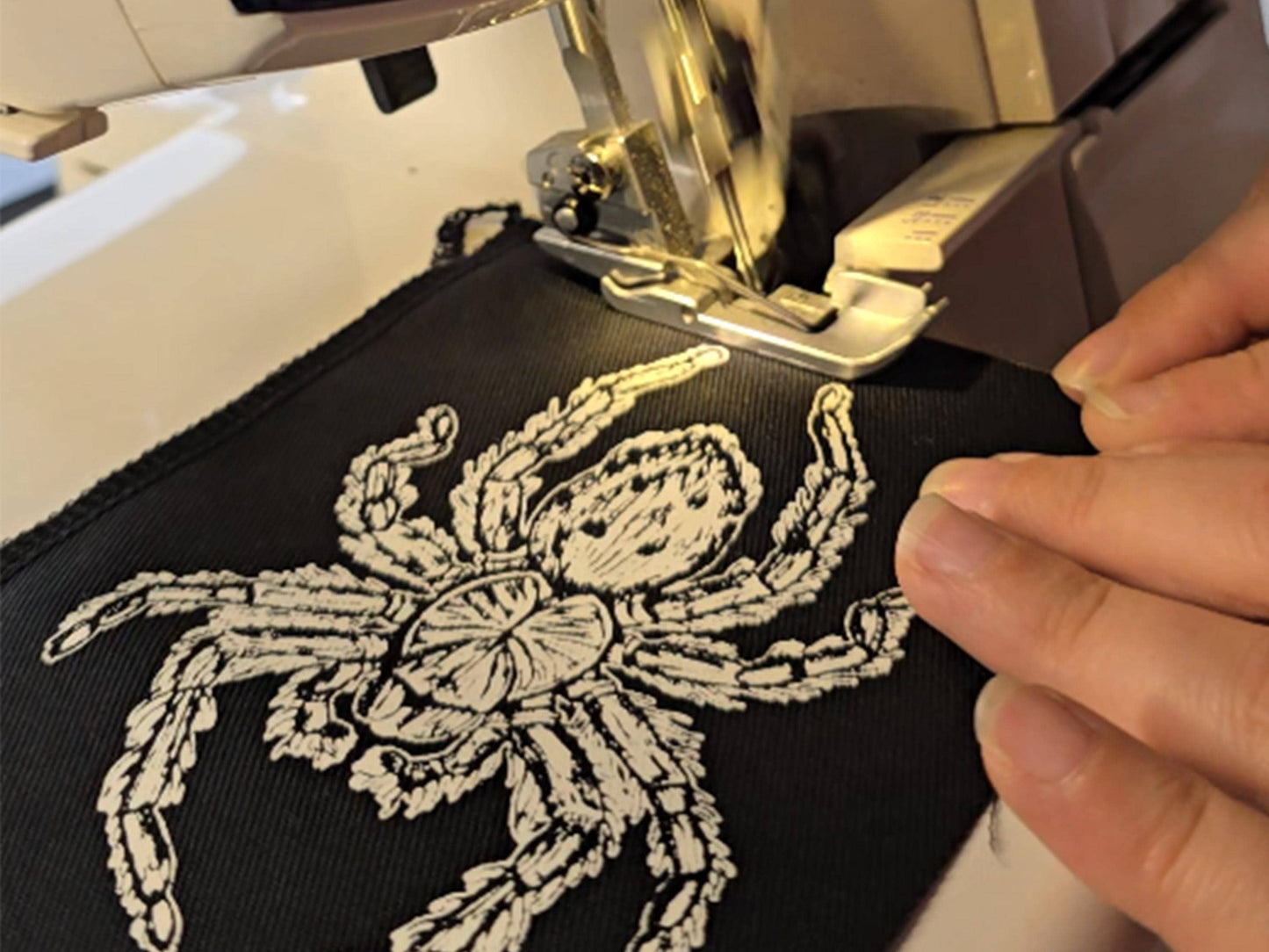 Tarantula Patch | Screen Printed Spider Patch | Handmade Sew On Patch