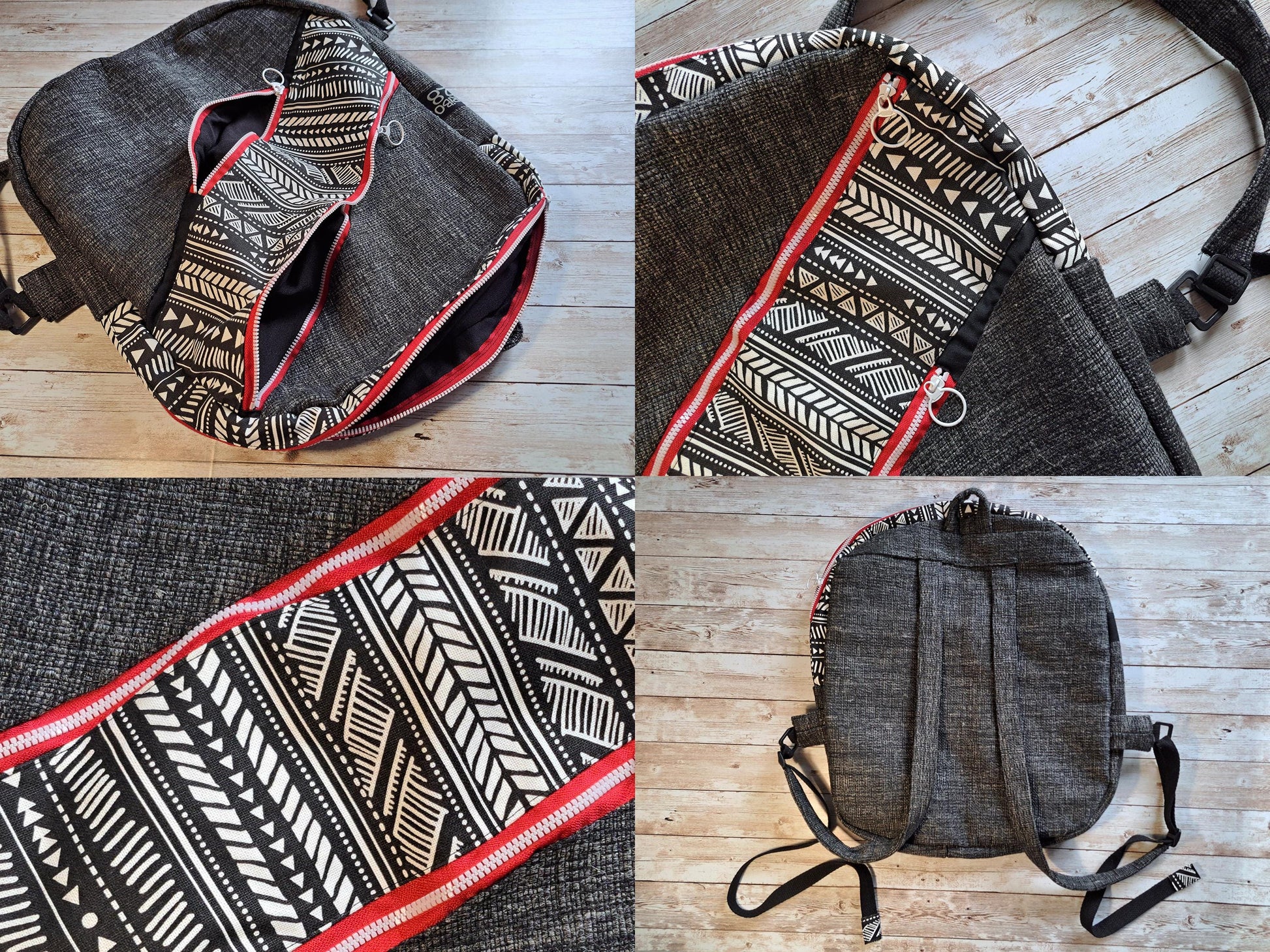 Mochila | Handmade Canvas Backpack | Unique Casual Bag