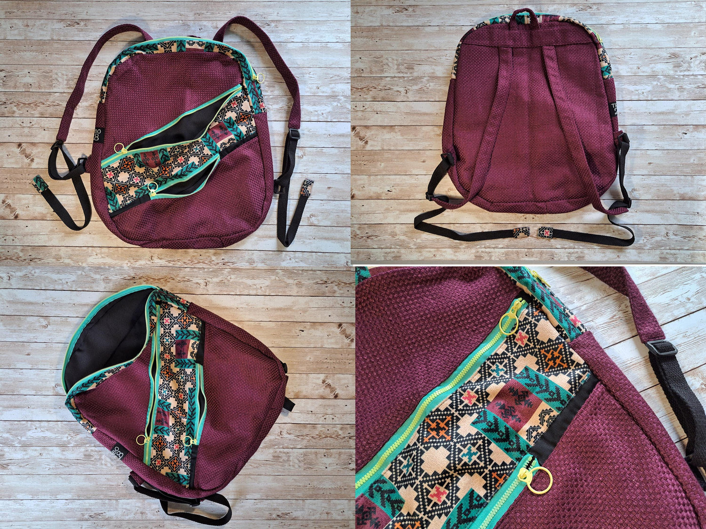 Mochila | Handmade Canvas Backpack | Unique Casual Bag