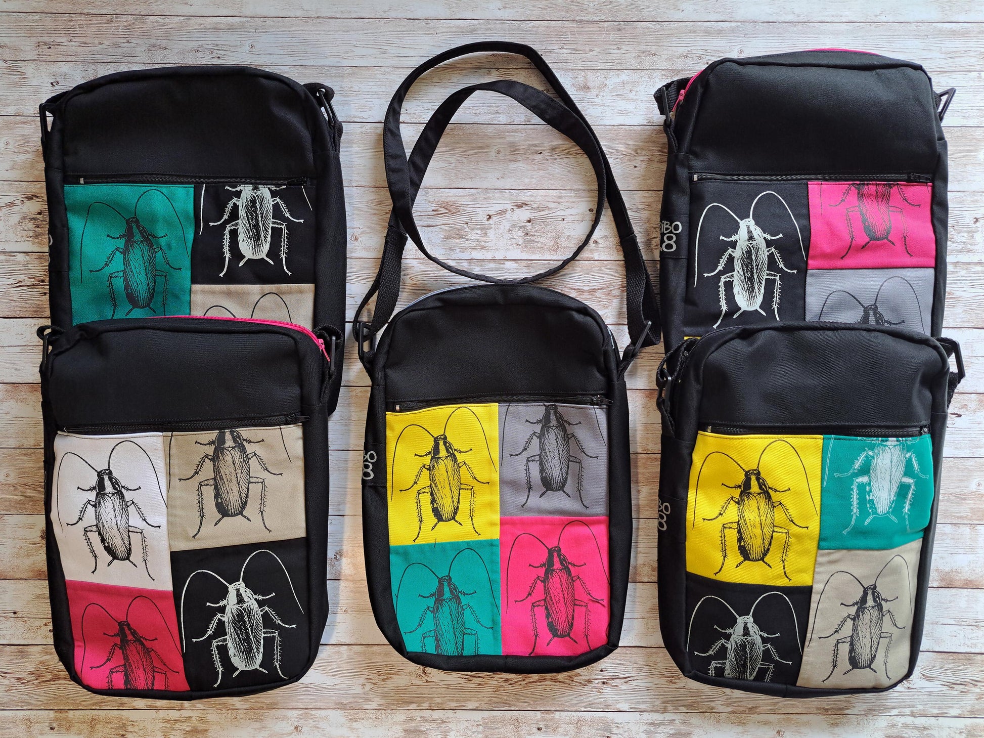 Cockroach Crossbody Bag | Handmade Screen Printed Bag