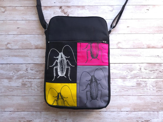 Cockroach Crossbody Bag | Handmade Screen Printed Bag