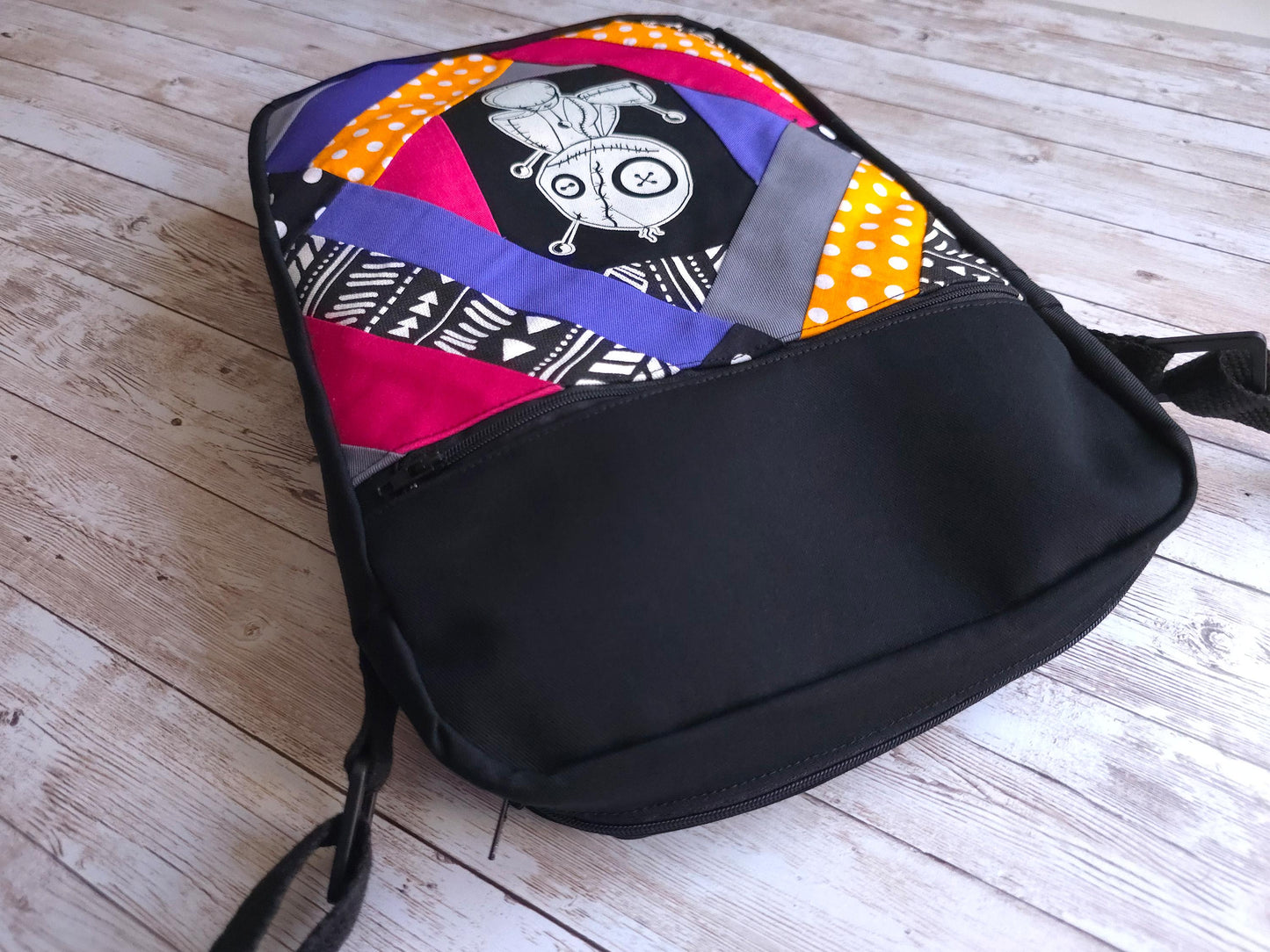 Voodoo Doll Crossbody Bag | Handmade Screen Printed Bag