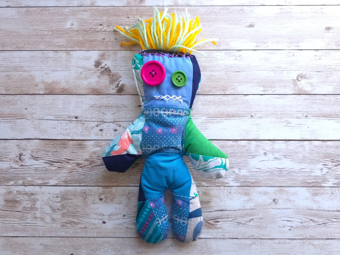 Voodoo Doll | Handmade Zerowaste Toy | Goth Toy Doll Decor