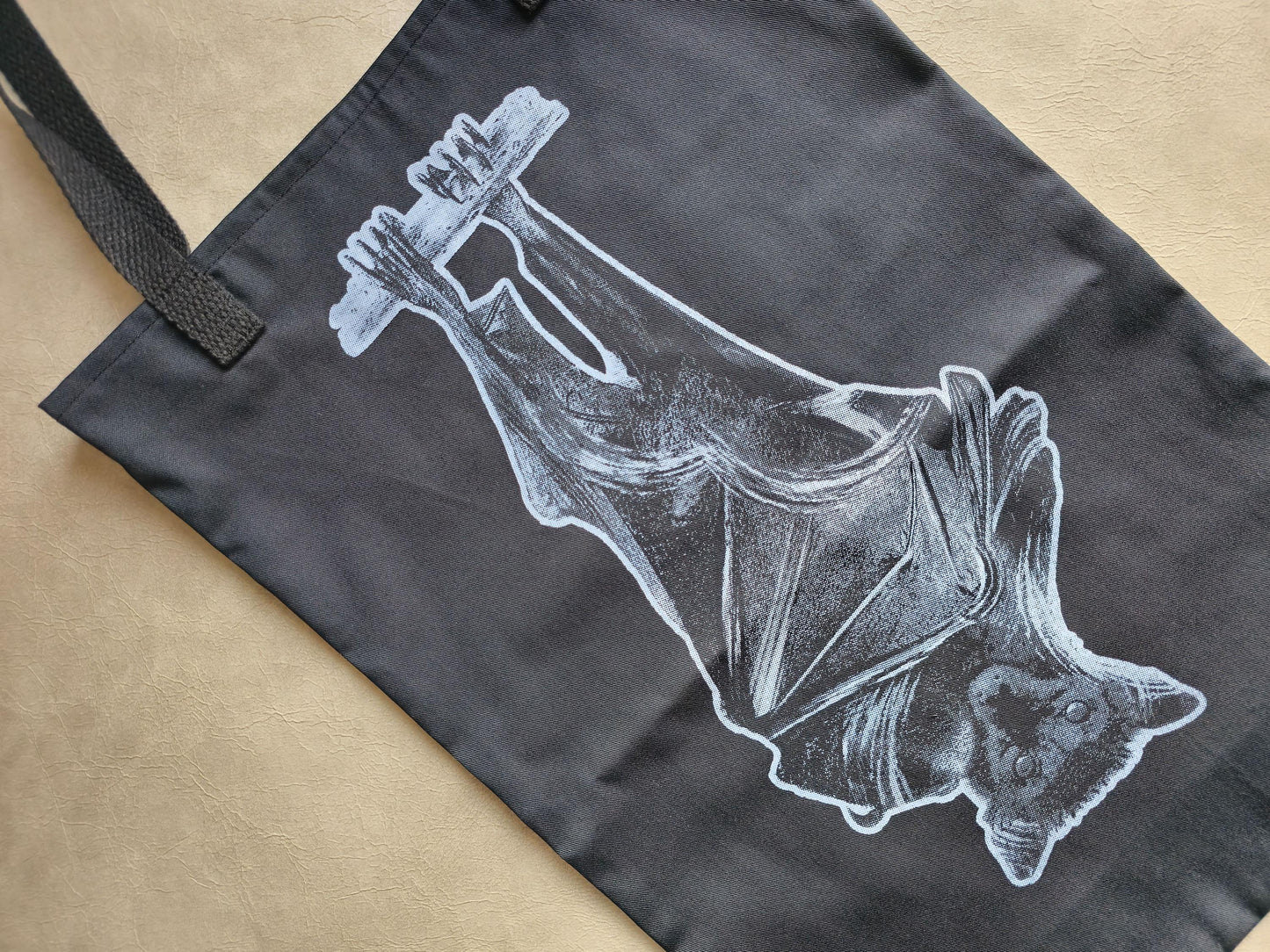 Bat Hanging Tote Bag | Handmade Screen Printed Tote