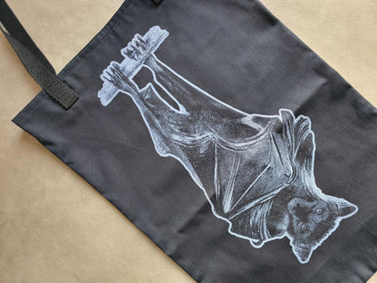 Bat Hanging Tote Bag | Handmade Screen Printed Tote