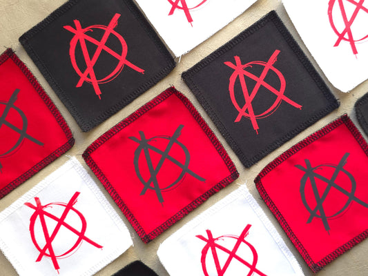 Anarchy Patch | Symbol Patch | Screen Printed Patch | Punk Patch