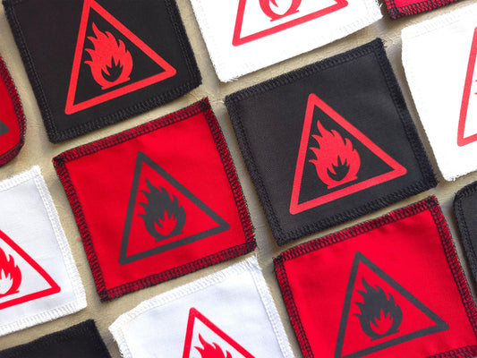 Flamable Patch | Screen Printed Patch | Sew On Patch