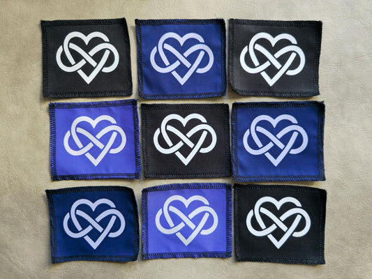 Forever Love Patch | Handmade Screen Printed Sew On Patch