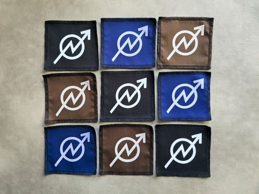 Squat Symbol Patch | Handmade Screen Printed | Punk Patch