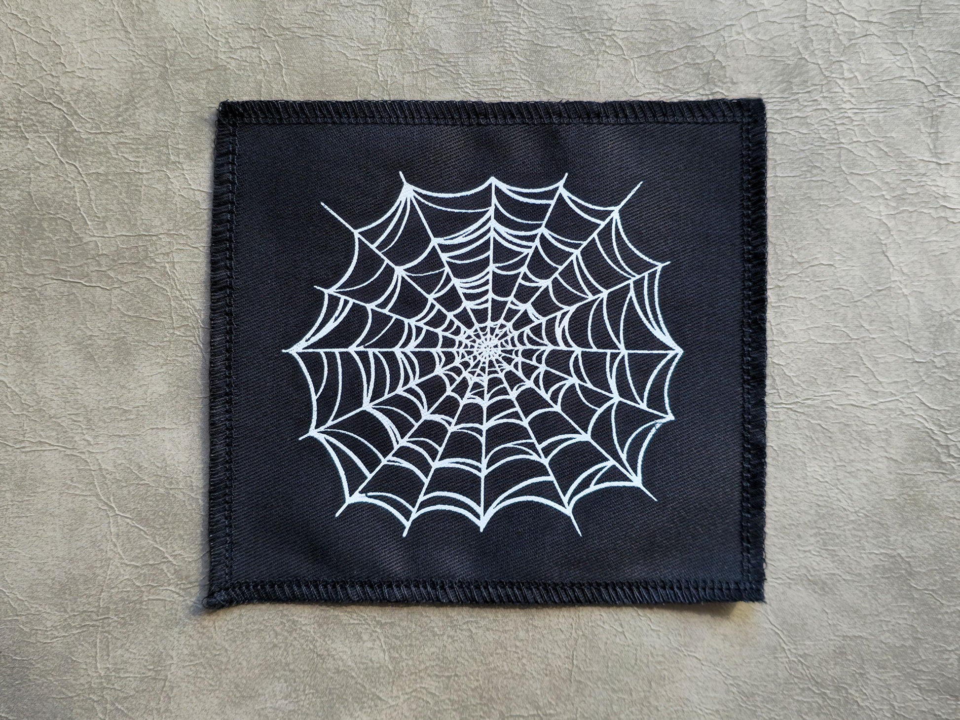 Cobweb Patch | Handmade Screen Printed Patch | Sew On Patch