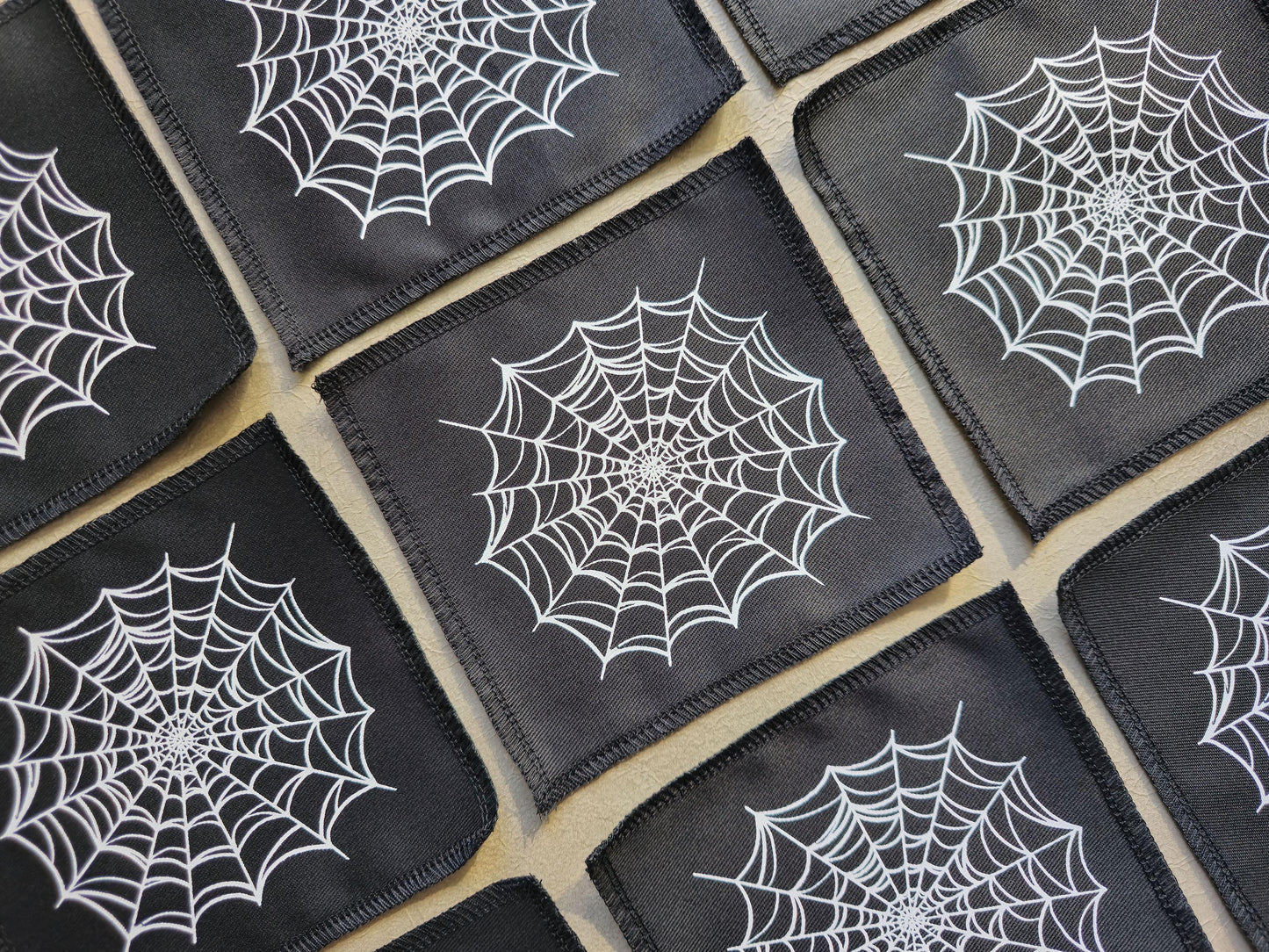 Cobweb Patch | Handmade Screen Printed Patch | Sew On Patch