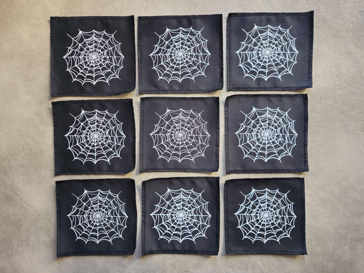 Cobweb Patch | Handmade Screen Printed Patch | Sew On Patch