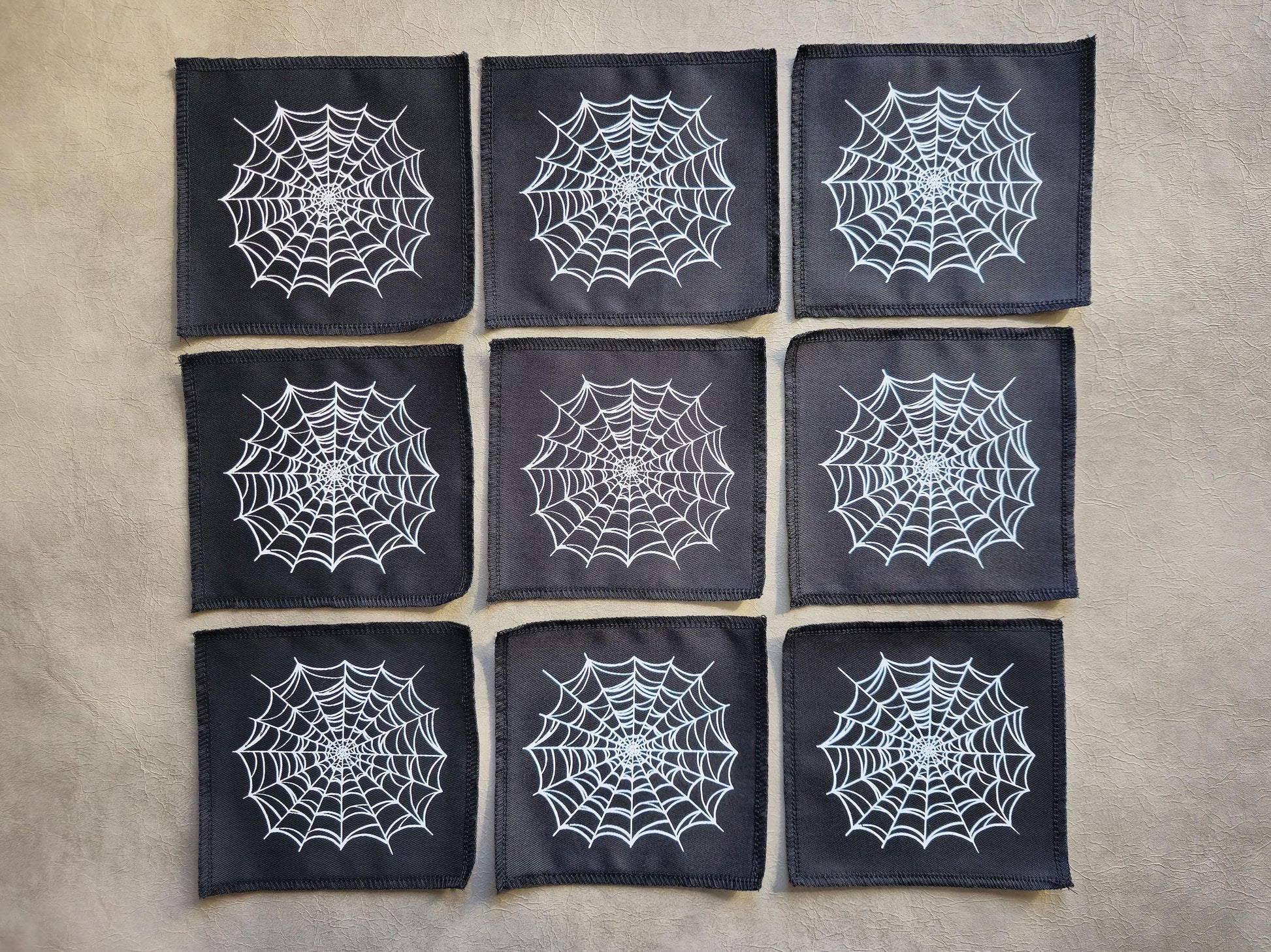 Cobweb Patch | Handmade Screen Printed Patch | Sew On Patch