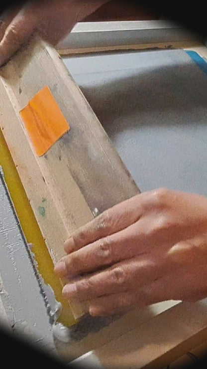 Pentagram Back Patch |  Handmade Screen Printed Patch | Sew On Round Patch