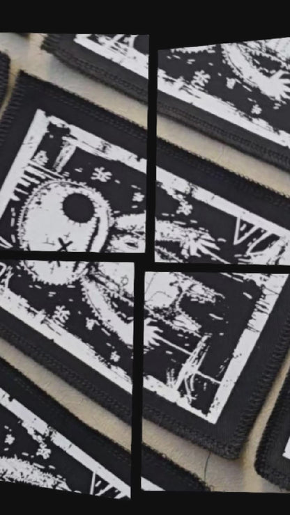 Voodoo Doll Patch | Handmade Screen Printed Patch | Sew On Patch