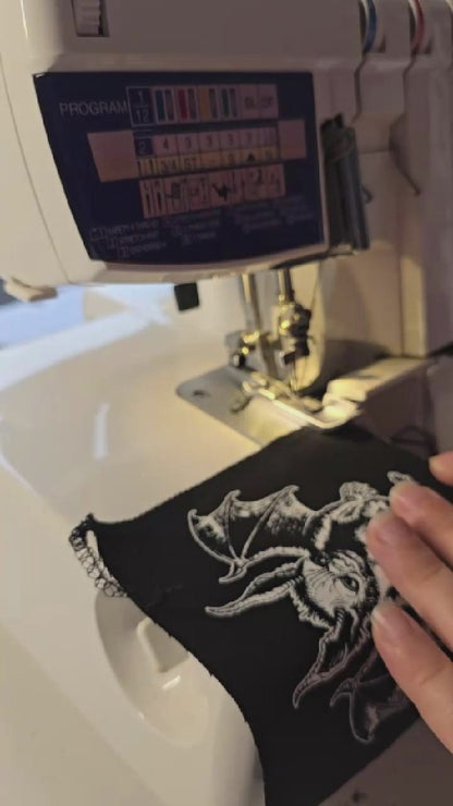 Little Devil Patch | Handmade Screen Printed Patch | Sew On Patch