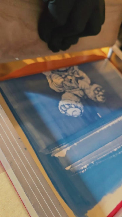 Killer Teddy Bear Patch | Handmade Screen Printed Patch | Sew on Patch