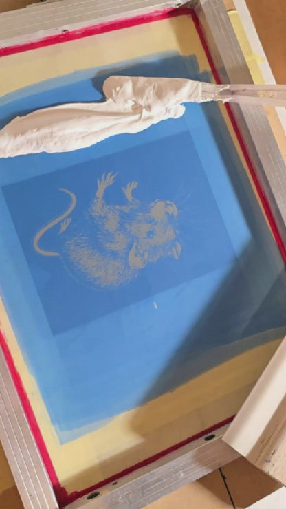 Rat Patch | Handmade Screen Printed Patch | Sew on Patch