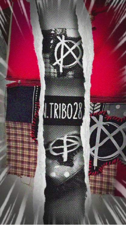 Anarchy Belt Pouch | Handmade Waist Bag | Screen Printed | Punk Pocket